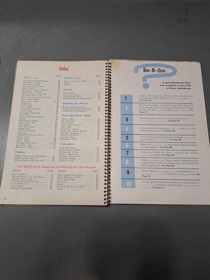 Vintage 1957 Big Boy Barbeque Book