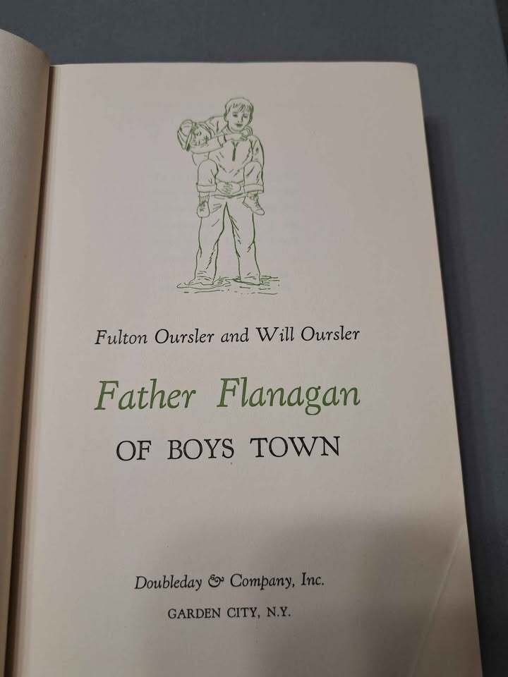 Vintage 1940s 1950s Father Flanagan of Boys Town in Nebraska by Fulton & Will Oursler