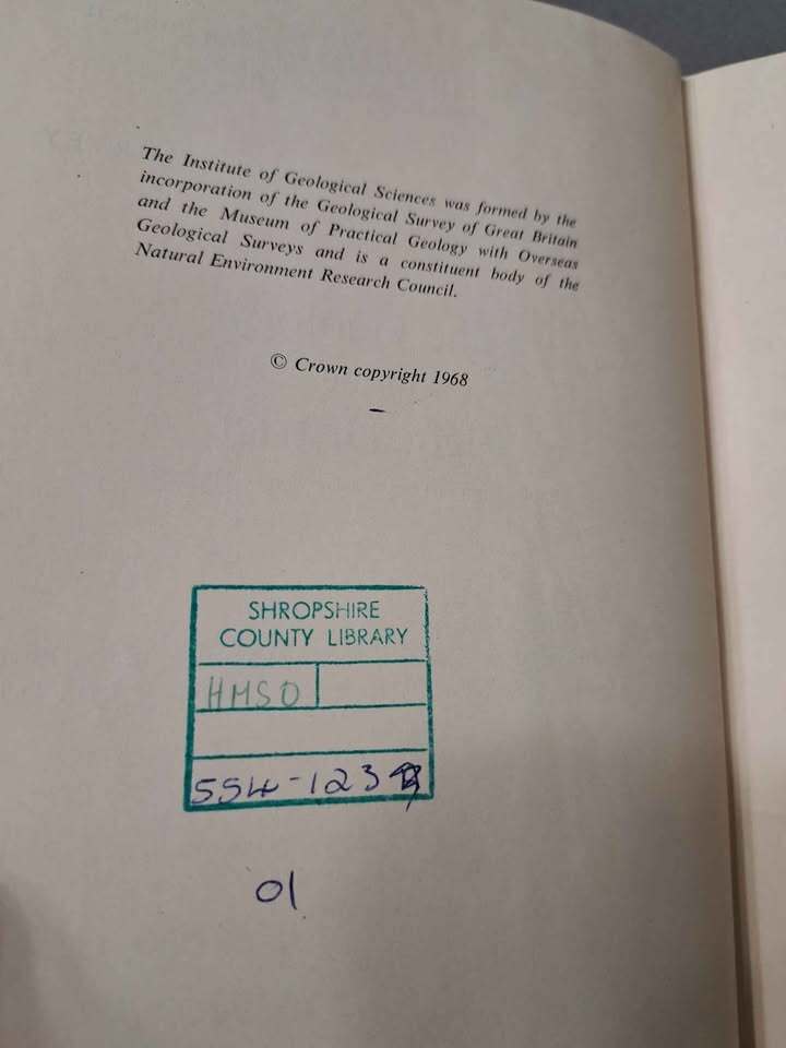 Vintage 1968 Geology of the Elgin District