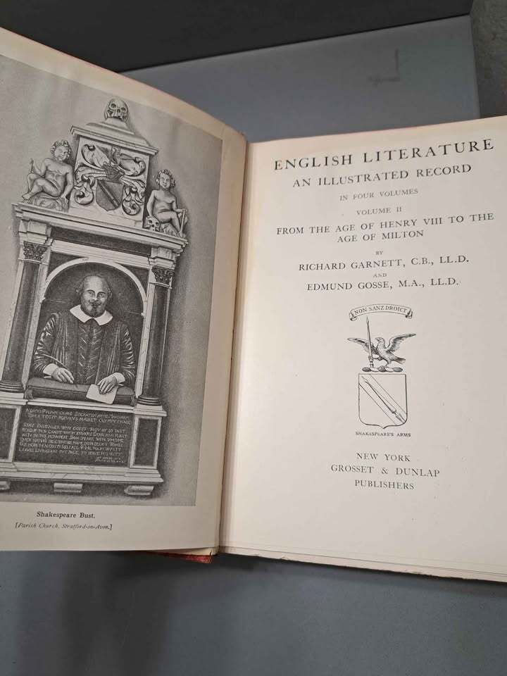 Vintage 1908 An Illustrated History of English Literature Volumes I-IV